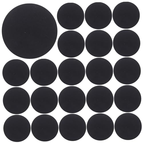 Homoyoyo 500 Stück Selbstklebende Filzkreise für Kleidung DIY Dekoration Schwarze Filzpunkte für Bastelprojekte und Festival Outfits von Homoyoyo