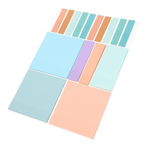 Homoyoyo 500 Stück Transparente Wasserdichte Haftnotizen mit Starker Klebkraft Vielseitige Office Memo Pads für Notizen Listen Erinnerungen Praktische Selbstklebende Zettel für Büro und von Homoyoyo