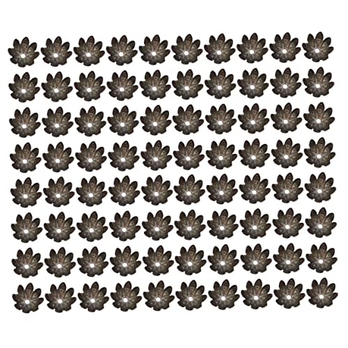 Homoyoyo 500 Stück Vintage Blumenperlenkappen Aus Bronze – Spacer Endkappen Für Schmuckdesign - Ideal Für Ketten Und Armbänder - Perfekt Zum Basteln Und Kreativwerden von Homoyoyo