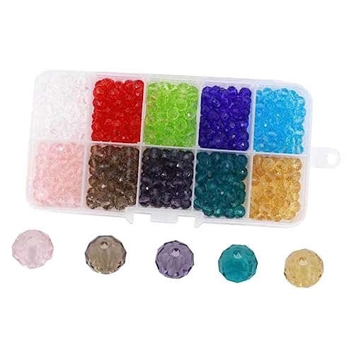 Homoyoyo 500Stücke DIY Schmuckperlen Farben Kristall Glasperlen für Armbänder und Handwerk Aufbewahrungsbox für Projekte und von Homoyoyo