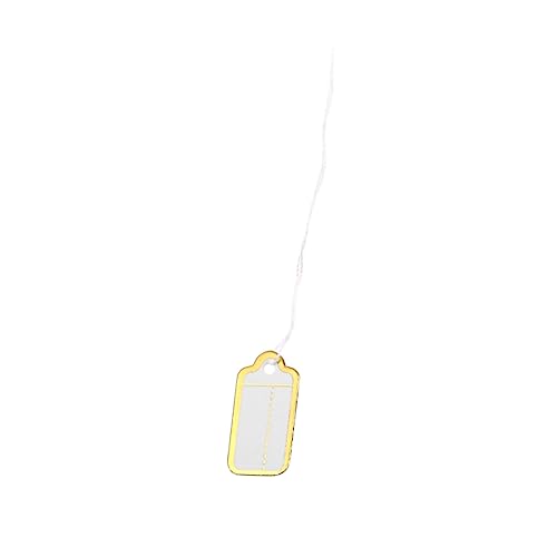 Homoyoyo 500Stücke Preisschilder mit Goldrand für Schmuck Elegante Hängeetiketten für Ohrringe Armbänder und Ringe Langlebiges Kartenpapier für Verkaufspräsentationen von Homoyoyo