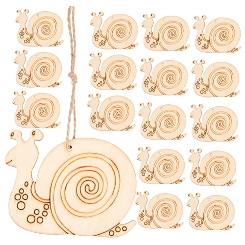Homoyoyo 50Sätze DIY Holzscheiben Unvollendete Holzstücke Schneckenform zum Bemalen Bastelprojekte und Heimdekoration Schnüren Homoyoyo 50Sätze DIY Holzscheiben Unvollendete Holzstücke Schneckenform zum Bemalen Bastelprojekte und Heimdekoration Schnüren von Homoyoyo