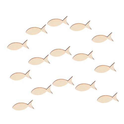Homoyoyo 50Stücke DIY Holzfisch Dekorationen Unlackierte Fischform Holzstücke für Bastelprojekte für Heimdekoration und Anlässe Homoyoyo 50Stücke DIY Holzfisch Dekorationen Unlackierte Fischform Holzstücke für Bastelprojekte für Heimdekoration und Anlässe von Homoyoyo