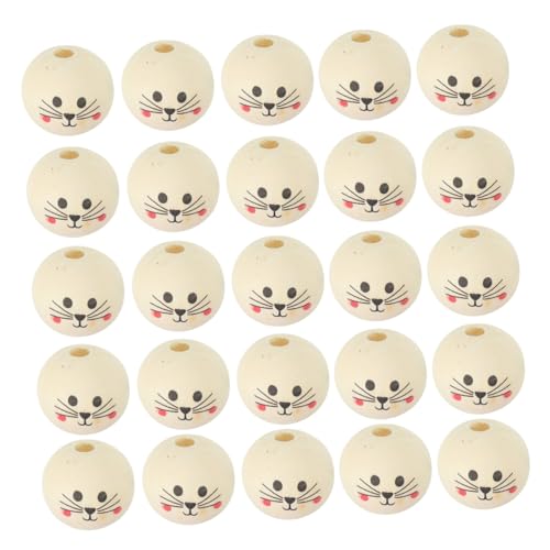 Homoyoyo 50Stücke DIY Holzperlen Rund Naturfarbe Bastelzubehör Für Schmuckherstellung Und Gestalten Von Armbändern Und Ketten Homoyoyo 50Stücke DIY Holzperlen Rund Naturfarbe Bastelzubehör Für Schmuckherstellung Und Gestalten Von Armbändern Und Ketten von Homoyoyo