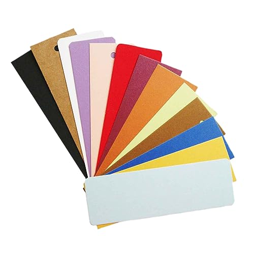 Homoyoyo 50Stücke DIY Lesezeichen aus Kraftpapier Bunt Blanko Selbstgestalten für Dekoration und für Studenten und Leser Handgezeichnete Lesezeichen von Homoyoyo