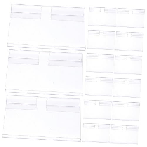 Homoyoyo 50Stücke Etikettenhalter Transparente Preisschild Displayhalter für Supermärkte für Werbung und Preisinformationen Geschäften und Restaurants von Homoyoyo