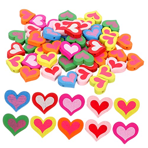 Homoyoyo 50Stücke Herz Holzperlen für DIY Schmuck Valentinstag Bastelperlen zum Auffädeln für Armbänder Halsketten und Projekte für und Handwerkskunst Homoyoyo 50Stücke Herz Holzperlen für DIY Schmuck Valentinstag Bastelperlen zum Auffädeln für Armbänder Halsketten und Projekte für und Handwerkskunst von Homoyoyo