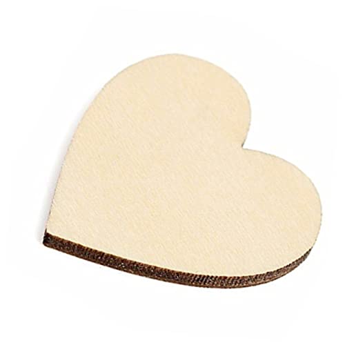 Homoyoyo 50Stücke Herzförmige Holzscheiben Unlackierter für DIY Bastelprojekte und Tischdekoration Natürliche Holzfarbe für Hochzeiten und Verzierungen Homoyoyo 50Stücke Herzförmige Holzscheiben Unlackierter für DIY Bastelprojekte und Tischdekoration Natürliche Holzfarbe für Hochzeiten und Verzierungen von Homoyoyo