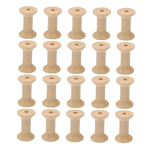 Homoyoyo 50Stücke Holz Handwerksspulen Unfertige Spulen Für DIY Projekte Vintage Holzspulen Zum Basteln Für Anwendungen Homoyoyo 50Stücke Holz Handwerksspulen Unfertige Spulen Für DIY Projekte Vintage Holzspulen Zum Basteln Für Anwendungen von Homoyoyo