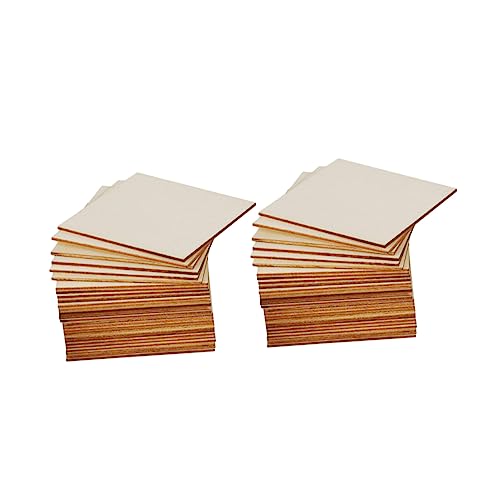 Homoyoyo 50Stücke Holzscheiben Unbehandelt Quadratische Holzplättchen für DIY Handwerk und Bastelprojekte für Holzverbrennung Schulprojekte und Dekorationen Homoyoyo 50Stücke Holzscheiben Unbehandelt Quadratische Holzplättchen für DIY Handwerk und Bastelprojekte für Holzverbrennung Schulprojekte und Dekorationen von Homoyoyo