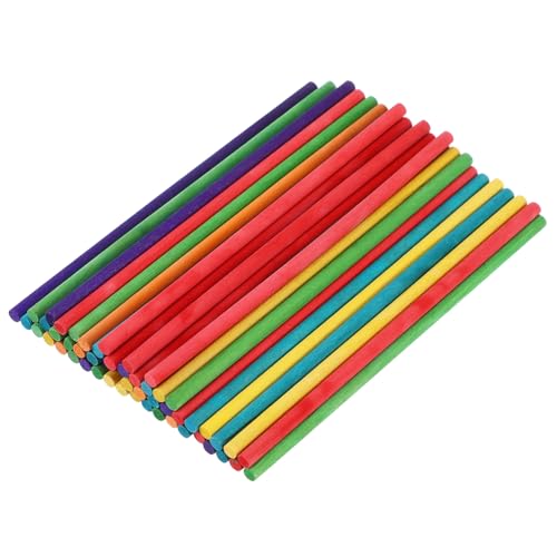 Homoyoyo 50Stücke Holzstäbchen für DIY Projekte für Kinderhandwerk Basteln und Eisstangen Farbenfroh und Vielseitig Einsetzbar Homoyoyo 50Stücke Holzstäbchen für DIY Projekte für Kinderhandwerk Basteln und Eisstangen Farbenfroh und Vielseitig Einsetzbar von Homoyoyo