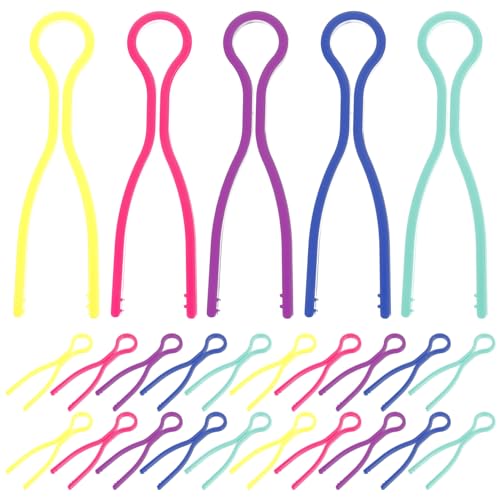 Homoyoyo 50Stücke Kunststoff Spulenhalter Clips für Nähgarn Farbige Wickelklemmen zur Aufbewahrung und Organisation von Garnspulen Nähmaschinen Zubehör von Homoyoyo
