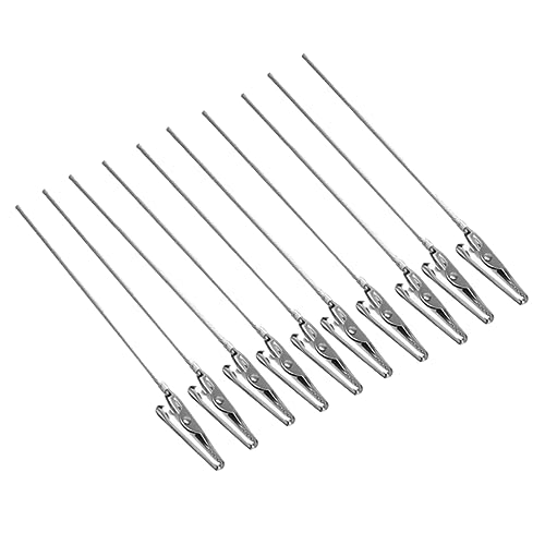 Homoyoyo 50Stücke Metall Krokodilklemmen mit Langschwanz Vielseitige Foto und Memo Clip Halter für Karten Langlebige Clips aus Hochwertigem Metall für Dekoration und Organisation von Homoyoyo