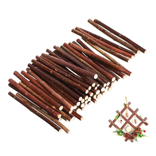 Homoyoyo 50Stücke Natürliche Holzstäbchen Bastelstäbchen Echtem Holz für Dekoration und DIY Projekte Rustikale Handwerksmaterialien für Bastelideen Homoyoyo 50Stücke Natürliche Holzstäbchen Bastelstäbchen Echtem Holz für Dekoration und DIY Projekte Rustikale Handwerksmaterialien für Bastelideen von Homoyoyo