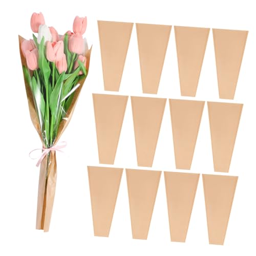 Homoyoyo 50Stücke Rosenverpackungstaschen Kraftpapier Transparente Blumenwickeltaschen Für Geburtstagsgeschenke Umweltfreundliche Blumentaschen Für Floristen Und Blumendekorationen Homoyoyo 50Stücke Rosenverpackungstaschen Kraftpapier Transparente Blumenwickeltaschen Für Geburtstagsgeschenke Umweltfreundliche Blumentaschen Für Floristen Und Blumendekorationen von Homoyoyo