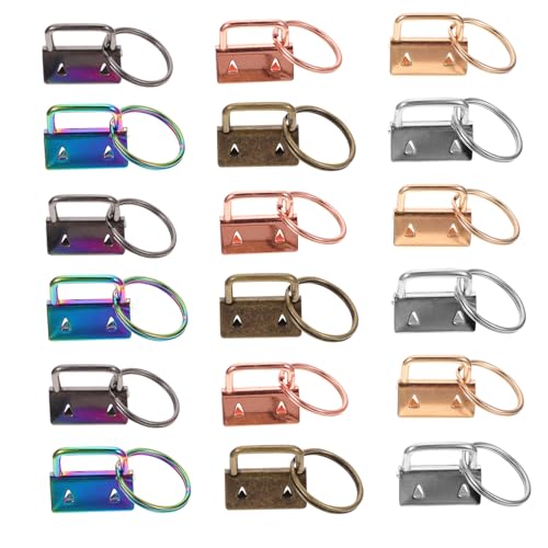 Homoyoyo 50Stücke Schlüsselanhänger Fob Gurtband Clips Farben Schlüsselbund Zubehör Für DIY Armbänder Einfach Zu Installieren Und Langlebig Für Projekte von Homoyoyo