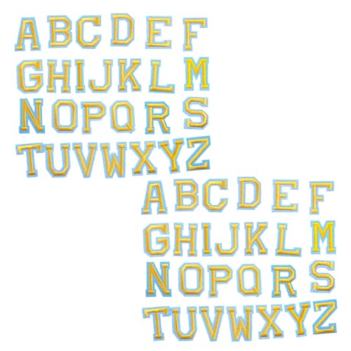 Homoyoyo 52 Stück Teiliges Bügelbuchstaben zum Aufbügeln Bestickte Alphabet Patches für Kleidung Jacken Hüte Jeans Schuhe Vielseitige Reparatur und Dekorationsflicken Langlebiges DIY Homoyoyo 52 Stück Teiliges Bügelbuchstaben zum Aufbügeln Bestickte Alphabet Patches für Kleidung Jacken Hüte Jeans Schuhe Vielseitige Reparatur und Dekorationsflicken Langlebiges DIY von Homoyoyo