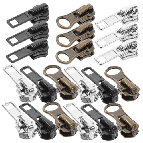 Homoyoyo 57 Stück Teiliges Reißverschluss Ersatzteile Metall und Zipper Schieber Reparatur Kit für Rucksäcke Jacken Koffer Taschen Zipper Slider und Insertion Pins von Homoyoyo