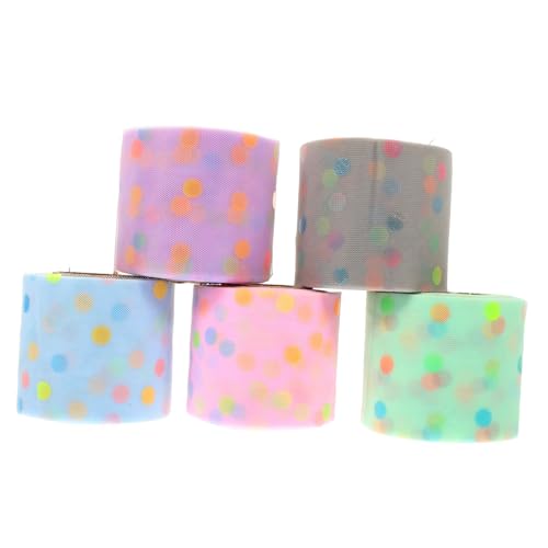 Homoyoyo 5Rollen DIY Geschenkband Yards Vielseitig Einsetzbar für Dekorationen Langlebig und Einfach für Homoyoyo 5Rollen DIY Geschenkband Yards Vielseitig Einsetzbar für Dekorationen Langlebig und Einfach für von Homoyoyo