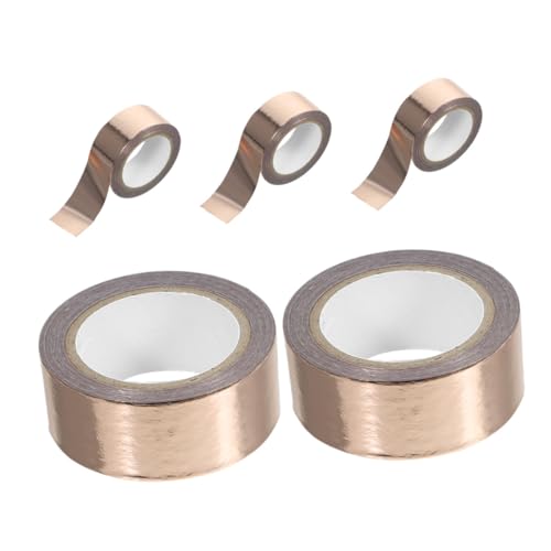 Homoyoyo 5Rollen Metallisches Washi Tape Dekoratives Band Für DIY Scrapbooking Einfarbiges Washi Tape Mit Goldfolie Für Kreative Bastelprojekte Klebeband Für Journaling von Homoyoyo