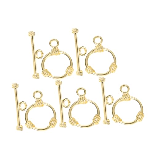 Homoyoyo 5Sätze Goldene Knebelverschlüsse Für Schmuckherstellung Runde Seilverschlüsse Zum Selbermachen Von Armbändern Und Halsketten DIY Zubehör Für Bastelprojekte Homoyoyo 5Sätze Goldene Knebelverschlüsse Für Schmuckherstellung Runde Seilverschlüsse Zum Selbermachen Von Armbändern Und Halsketten DIY Zubehör Für Bastelprojekte von Homoyoyo