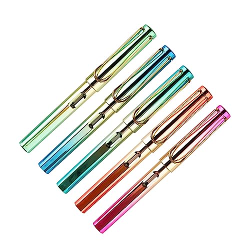 Homoyoyo 5Stücke Ergonomische Füllfederhalter für Kalligraphie für Schreibübungen mit Feiner Verarbeitung und Praktischem Design Homoyoyo 5Stücke Ergonomische Füllfederhalter für Kalligraphie für Schreibübungen mit Feiner Verarbeitung und Praktischem Design von Homoyoyo