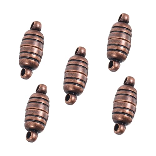 Homoyoyo 5Stücke Kupfer Halsketten Magnetverschlüsse Mit Vintage Muster Schmuckverbindungen Für DIY Halsketten Und Armbänder Anhängerverschlüsse von Homoyoyo