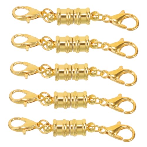 Homoyoyo 5Stücke Magnetische Schmuckverschlüsse Goldene Magnetkarabiner Für DIY Armbänder Und Halsketten Magnetische Verschlüsse Für Schmuck DIY Dekorative Magnetverschlüsse von Homoyoyo