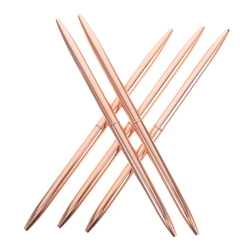 Homoyoyo 5Stücke Rotationskugelschreiber aus Metall Elegante Roségoldene Kugelschreiber mit Schwarzer für Büro Schule und Zuverlässige Schreibgeräte Homoyoyo 5Stücke Rotationskugelschreiber aus Metall Elegante Roségoldene Kugelschreiber mit Schwarzer für Büro Schule und Zuverlässige Schreibgeräte von Homoyoyo