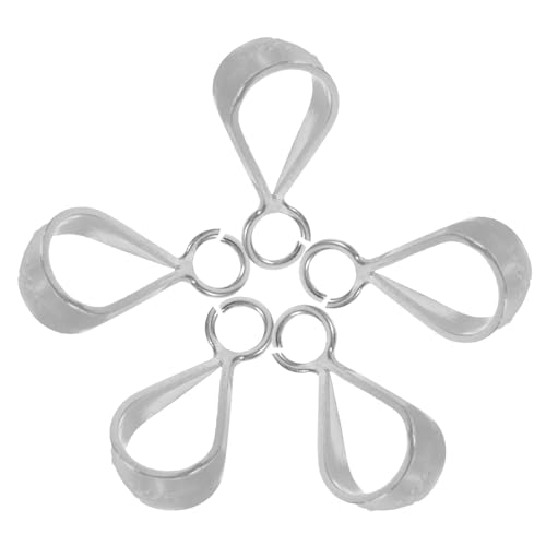 Homoyoyo 5Stücke Silber Klemm Clip Halsketten Anhänger Schmuck Charm Verschluss Armbandverschlüsse Zur Schmuckherstellung Ösen Für DIY Schmuckdesign Homoyoyo 5Stücke Silber Klemm Clip Halsketten Anhänger Schmuck Charm Verschluss Armbandverschlüsse Zur Schmuckherstellung Ösen Für DIY Schmuckdesign von Homoyoyo
