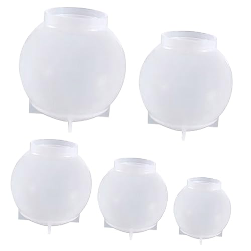 Homoyoyo 5Stücke Silikonform für Kristallkugeln DIY Epoxidharz Gießform für Bürodekoration und Kreative Homoyoyo 5Stücke Silikonform für Kristallkugeln DIY Epoxidharz Gießform für Bürodekoration und Kreative von Homoyoyo