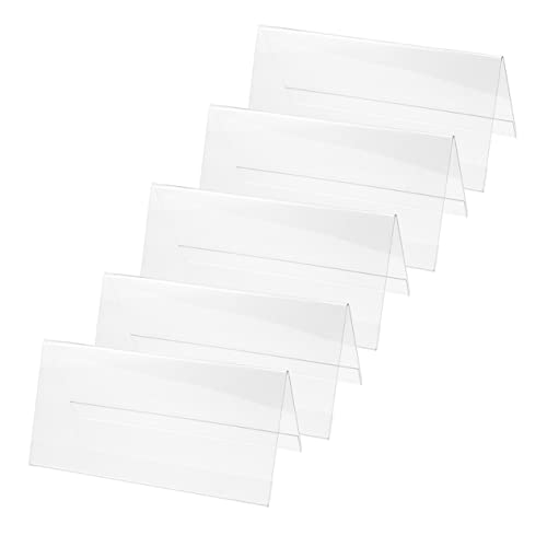 Homoyoyo 5Stücke Teiliges Acryl Tischaufsteller Doppelseitige Namensschilder für Meetings Transparente Kartenhalter für Restaurants Messen und Ausstellungen Stabil und Langlebig Homoyoyo 5Stücke Teiliges Acryl Tischaufsteller Doppelseitige Namensschilder für Meetings Transparente Kartenhalter für Restaurants Messen und Ausstellungen Stabil und Langlebig von Homoyoyo