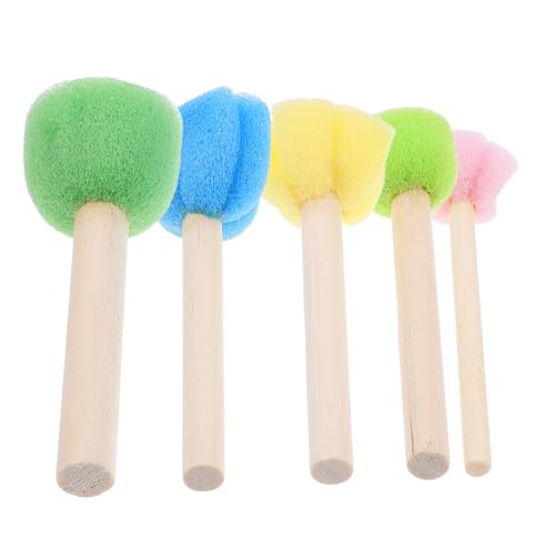 Homoyoyo 5Stücke Teiliges Malschwamm für Ergonomische Leichte Pinsel mit Holzgriff für Aquarell und Gouachemalerei Malwerkzeug für Jungen Homoyoyo 5Stücke Teiliges Malschwamm für Ergonomische Leichte Pinsel mit Holzgriff für Aquarell und Gouachemalerei Malwerkzeug für Jungen von Homoyoyo