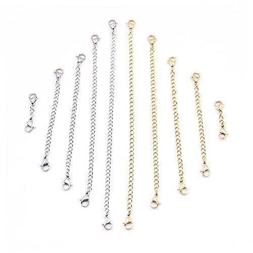 Homoyoyo 5Stücke Teiliges Verlängerungsketten Mit Doppel Karabiner Für DIY Schmuckherstellung Und Kettenverlängerer Für Halsketten Und Armbänder von Homoyoyo