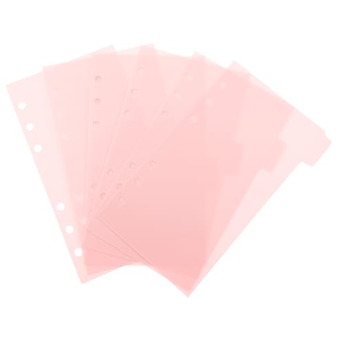Homoyoyo 6 Blätter Notizblock-Seitenteiler Ästhetische Ordnertrenner Papier-Indexteiler Ordnerteiler ästhetisch transparente Ordnertrenner Einsätze Planer -Trenner Loseblatt-Marker pp Rosa Homoyoyo 6 Blätter Notizblock-Seitenteiler Ästhetische Ordnertrenner Papier-Indexteiler Ordnerteiler ästhetisch transparente Ordnertrenner Einsätze Planer -Trenner Loseblatt-Marker pp Rosa von Homoyoyo
