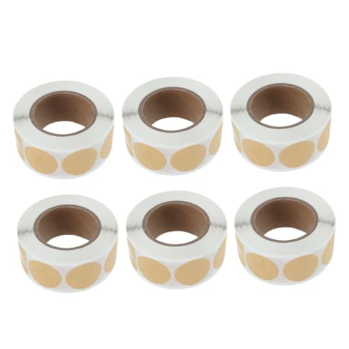 Homoyoyo 6 Rollen Aufkleber Aus Rindsleder Druckbar Container Etikett Einfacher Siegelaufkleber Papierverpackungsaufkleber Party-geschenkverpackungsaufkleber Mehrzweckaufkleber Kraftpapier Homoyoyo 6 Rollen Aufkleber Aus Rindsleder Druckbar Container Etikett Einfacher Siegelaufkleber Papierverpackungsaufkleber Party-geschenkverpackungsaufkleber Mehrzweckaufkleber Kraftpapier von Homoyoyo