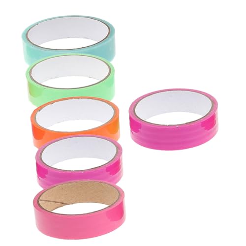 Homoyoyo 6 Rollen Bunte Klebebänder für Stressabbau Sticky Ball Tape Vielseitig Einsetzbar für Schule Büro und Reisen Farbenfrohe Dekompressionsspielzeuge Farben Homoyoyo 6 Rollen Bunte Klebebänder für Stressabbau Sticky Ball Tape Vielseitig Einsetzbar für Schule Büro und Reisen Farbenfrohe Dekompressionsspielzeuge Farben von Homoyoyo