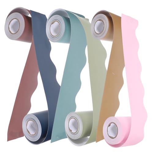 Homoyoyo 6 Rollen Bunte Pinnwand Bordüre Gewellt Lang Dekorative Bulletin Board Borders für Klassenzimmer Büro Fenster Türen Tafeln Vielseitig Einsetzbar und Einfach Zufällige Farbe Homoyoyo 6 Rollen Bunte Pinnwand Bordüre Gewellt Lang Dekorative Bulletin Board Borders für Klassenzimmer Büro Fenster Türen Tafeln Vielseitig Einsetzbar und Einfach Zufällige Farbe von Homoyoyo
