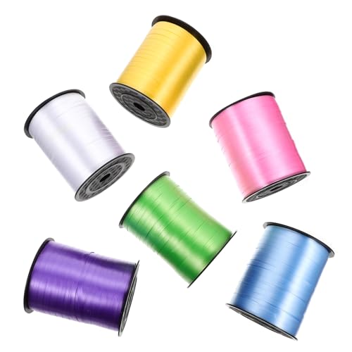 Homoyoyo 6 Rollen Dekoratives Ballon Bindeband Mehrfarbiges Kräuselband Yards Geschenkband für Partydekoration Langlebig und Vielseitig für Hochzeiten und Feierlichkeiten Homoyoyo 6 Rollen Dekoratives Ballon Bindeband Mehrfarbiges Kräuselband Yards Geschenkband für Partydekoration Langlebig und Vielseitig für Hochzeiten und Feierlichkeiten von Homoyoyo