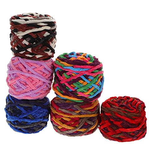 Homoyoyo 6 Rollen Dickes Häkelgarn Weiches Hautfreundliches Strickgarn für Pullover Schals Mützen Vielseitiges Garn für Stricken und Häkeln für Kreative DIY Projekte und Kinderdecken Homoyoyo 6 Rollen Dickes Häkelgarn Weiches Hautfreundliches Strickgarn für Pullover Schals Mützen Vielseitiges Garn für Stricken und Häkeln für Kreative DIY Projekte und Kinderdecken von Homoyoyo