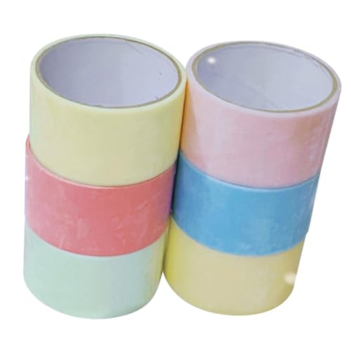 Homoyoyo 6 Rollen Farbiges Elastisches Klebeband mit Hoher Zugfestigkeit Ballförmiges Dekompressionstape für Sicherer Kunststoff Vielseitig für Zuhause Büro und Reisen Geeignet Homoyoyo 6 Rollen Farbiges Elastisches Klebeband mit Hoher Zugfestigkeit Ballförmiges Dekompressionstape für Sicherer Kunststoff Vielseitig für Zuhause Büro und Reisen Geeignet von Homoyoyo