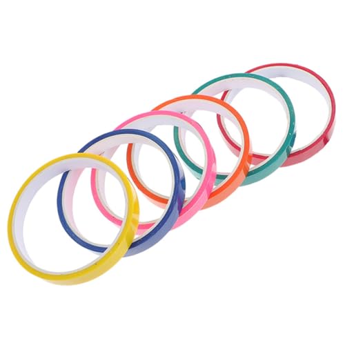 Homoyoyo 6 Rollen Farbiges Klebeband mit Klebrigen Bällen Selbstklebendes Stressabbau tape Buntes DIY entspannungs und Erwachsene von Homoyoyo