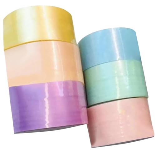Homoyoyo 6 Rollen Goo-ball-tape Kugelband Farbe Dekompressionsband Klebrige Bälle Farbiges Band Klebeband Klebrige Kugelbänder Bunte Kugelbänder Farbige Kugelbänder Plastik von Homoyoyo