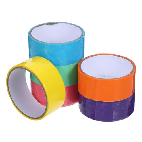 Homoyoyo 6 Rollen Klebeband Bunt Klebriges Ballband DIY Zubehör Breit Farben Glattes Samtiges Bastelband für Hand auge koordination Langlebiges Material Geschenk für Erwachsene Homoyoyo 6 Rollen Klebeband Bunt Klebriges Ballband DIY Zubehör Breit Farben Glattes Samtiges Bastelband für Hand auge koordination Langlebiges Material Geschenk für Erwachsene von Homoyoyo