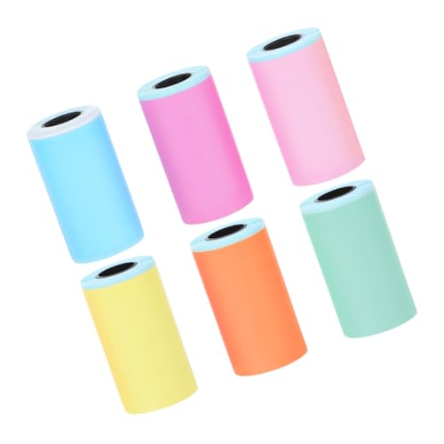 Homoyoyo 6 Rollen Mini Papier Selbstklebend für Mini Drucker Vielseitige Aufkleber Etiketten in Farben Tragbar für Fotos Notizen und Kreative DIY Projekte Kompatibel Homoyoyo 6 Rollen Mini Papier Selbstklebend für Mini Drucker Vielseitige Aufkleber Etiketten in Farben Tragbar für Fotos Notizen und Kreative DIY Projekte Kompatibel von Homoyoyo