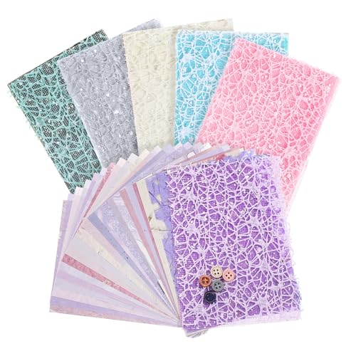 Homoyoyo 6 Sätze Retro -Handzelt Scrapbook-Papier Sammelalbum liefert Scrapbook-Materialien Junk-Journal-Zubehör Journaling-Zubehör Scrapbook-Zubehör Dekorationspapier für Sammelalbum von Homoyoyo