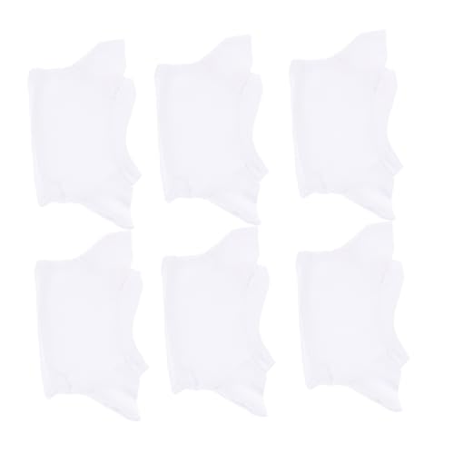 Homoyoyo 6 Stück Bärt-shirt Winzige Bärenkleidung Puppenkostümzubehör Stoffbären-outfit Bärenpuppe T-shirt Klein Puppenkleidung Plüschbärenshirt Tuch Tragen Süßes Bärenshirt Baumwolle Weiß von Homoyoyo