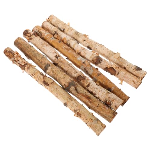 Homoyoyo 6 Stück Birkenstäbe Zweige Zum Basteln Holzzweige Dekorative Holzscheite Zweige Stäbe Für Heimwerker Holzscheite Zur Dekoration Bastelholzäste Holzscheitstäbe Zum Basteln von Homoyoyo