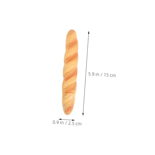 Homoyoyo 6 Stück Brot-ballpoint Pens mit Schwarzer Tinte Kreative Baguette Schreibstifte für Schule Büro Vielseitige Food-stationery Kugelschreiber für Erwachsene Party Goodie Bag Füller von Homoyoyo