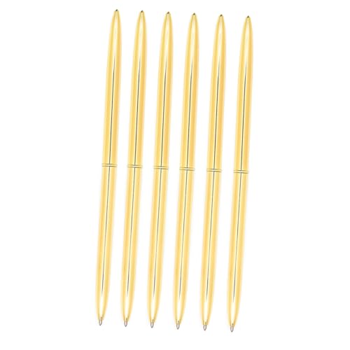Homoyoyo 6 Stück Dual Head Gold Metall Kugelschreiber mit Drehfunktion Leichter Metall Ballpoint Pen mit Blauer für Schule Büro und Langlebig und Handlich Homoyoyo 6 Stück Dual Head Gold Metall Kugelschreiber mit Drehfunktion Leichter Metall Ballpoint Pen mit Blauer für Schule Büro und Langlebig und Handlich von Homoyoyo